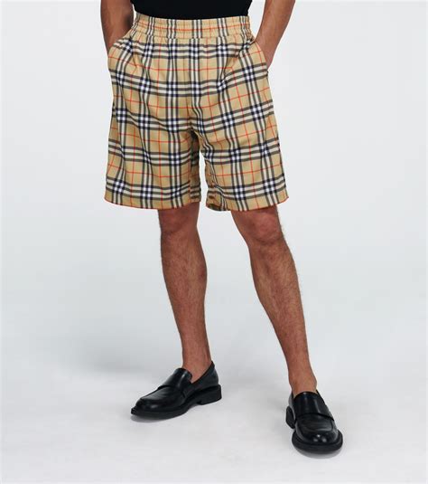 burberry check swim shorts